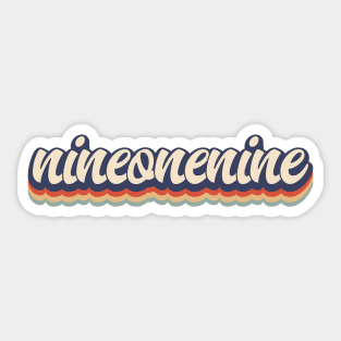 Nine One Nine Vintage 919 Raleigh North Carolina Sticker